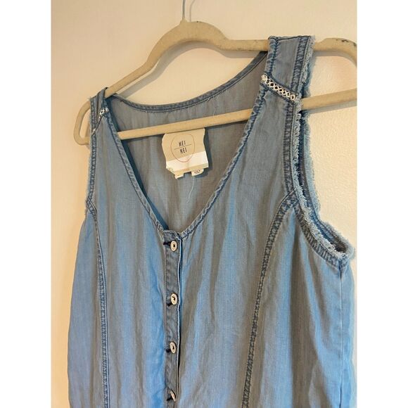 Anthropologie Hei Hei Denim Jumpsuit NWOT SIZE MEDIUM - Picture 6 of 9